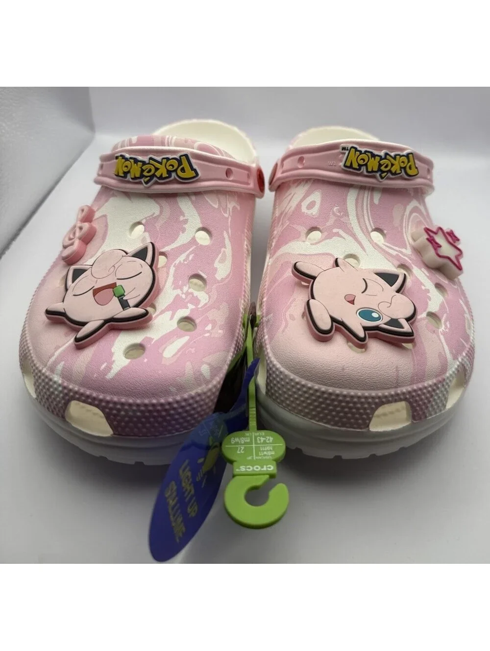 Pokémon x Crocs Jigglypuff Classic Men's 9 / Women's 11 Pink/White Clogs